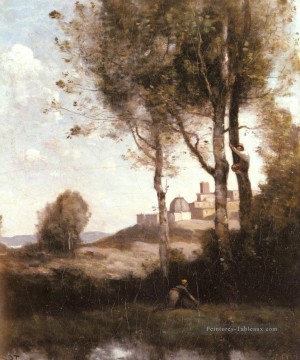 romantique romantisme Tableau Peinture - Les Denicheurs Toscans plein air romantisme Jean Baptiste Camille Corot